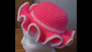 Crocheting An Easy Hat Part 1 of 2 [upl. by Rusel]