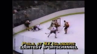 November 19 1985 Flyers at Islanders NHL on ESPN recap highlights Isles Defend The Streak [upl. by Romie680]