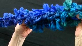 Learn How to Make a HandChain Scarf with Swerve yarn by Red Heart [upl. by Schacker]