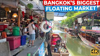 Grandest FLOATING MARKET in Bangkok Thailand  Khlong Lat Mayom Floating Market [upl. by Cele649]