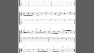 Streets Of Laredo easy guitar tab sheet music score [upl. by Arukas]