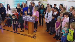 Investing in new and upgraded schools in Alberta  April 3 2018 [upl. by Ewolram]