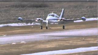 Cessna 310D Touch and Go CSU3 [upl. by Aihpos]