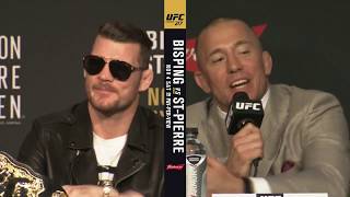 Heated Full UFC 217prefight press conference Bisping v GSP [upl. by Acilegna100]