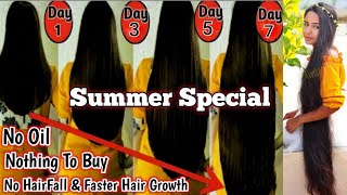 7 Days Super Fast Hair Growth Challenge  Before amp After  Grow The Longest Hair In Summer  RuntiMe [upl. by Krista]