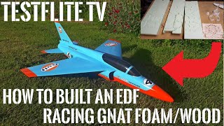 How to build an EDF Racing Plane Gnat Trainer Jet Part 1 [upl. by Doralin]