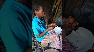 African village life cooking food for lunch shortfeed  Africa [upl. by Ahen217]