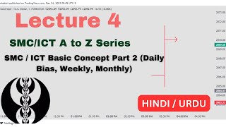 ICT Lecture 4 of AZ Beginner Series  SMC  ICT Basic Concept Part 2 Daily Bias Weekly  ICT Hindi [upl. by Talley143]