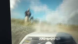 Dirtbike vs RC CarTraxxas Slash vs XPro 250cc Sand Drag [upl. by Airekal]