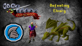 OSRS Ironman  Defeating Elvarg in Dragon Slayer I Very low stats [upl. by Yadseut]