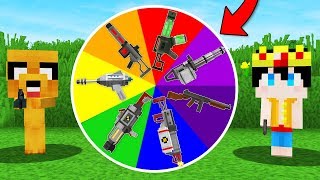 LA RULETA DE LAS ARMAS EN MINECRAFT 🎯🔫 ARMA NOOB VS ARMA PRO MINECRAFT MODS [upl. by Gereron486]