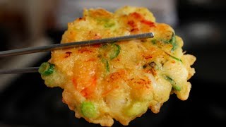 Seafood Pancakes Haemuljeon 해물전 [upl. by Alphonsine]