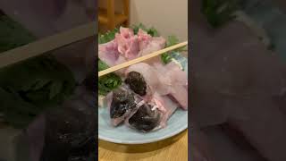 Excellent fugu served with monkfish liver and kabosu salt 【Meuga】japanvlog japanesefood [upl. by Gadmon]