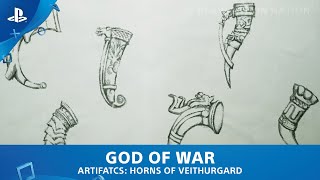 God of War 2018  Collectibles  Artifacts Horns of Veithurgard [upl. by Hobard]