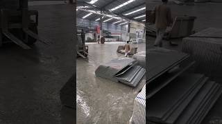 Forklift turning and cutting stone [upl. by Chandless]