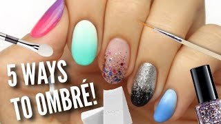 5 Ways To Get Ombre  Gradient Nails [upl. by Annas262]