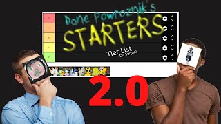 Best Starters Tier List 20 Starters By MovieUnleashers [upl. by Love]