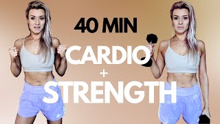 40 MIN SWEAT  STRENGTH Workout With Weights  Full body Toning amp Strengthening Home Workout [upl. by Alol564]