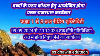 विद्यार्थियों के पठन कौशल में सुधार हेतु प्रखर राजस्थान कार्यक्रम हेतु दिशा निर्देश Read To Lead [upl. by Lauritz]