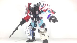 Transformers Combiner Wars Defensor review en español [upl. by Ahsinav]