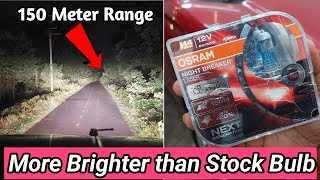 Osram Night Breaker Car Headlight Laser Bulb  Best H4 Xenon Bulb for Night Car Driving [upl. by Ttocserp]