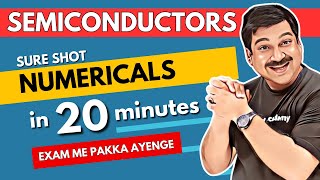 SEMICONDUCTORS 💥SURE SHOT Numericals in 20 minutes🌞Class 12 Physics Subscribe ArvindAcademy [upl. by Farrow]