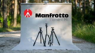 272 quotBudżetowequot statywy Manfrotto Element MII Carbon Mobile i Traveler [upl. by Fasta]