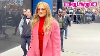 Jennifer Lopez Tells Fans Not To Yell At Her While Stopping By GMA Ahead Of The Met Gala In New York [upl. by Aleibarg]