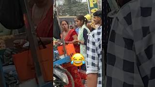 Gol Gappa ￼reaction comedy funny public shorts youtubeshorts trending india reels reaction [upl. by Hairom]