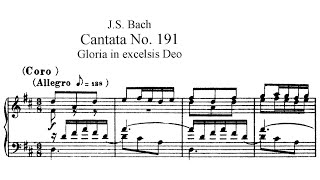 Gloria in excelsis Deo BWV 191  JS Bach Vocal score [upl. by Vanhook]