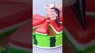 Easy Diy Watermelon Cake Idea shorts [upl. by Odnumde]