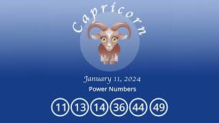 Capricorn horoscope for January 11 2024 [upl. by Tullius]