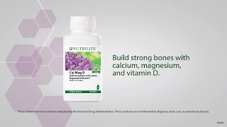 Nutrilite Cal Mag D Calcium Supplement for Bone Health  Amway [upl. by Anirtek284]