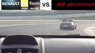 Honda S2000 Vs Megane RS R26  Vallelunga Circuit 19122015 [upl. by Irmgard938]