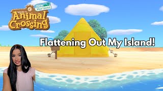 Animal Crossing Flattening Out My Island and Planning Mocha [upl. by Scoter725]