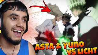 Asta Yuno Vs Licht BLACK CLOVER ‼️ REACTION Best Fights In Anime History  Part2 [upl. by Llovera943]