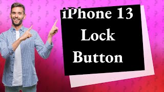 Where is the lock button on an iPhone 13 [upl. by Ocsicnarf758]