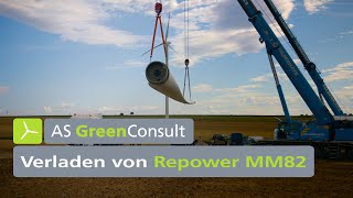 Verladen von Repower MM82 Windkraftanlage [upl. by Anez]