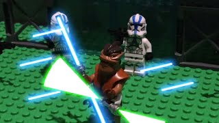 LEGO Star Wars Pong Krell vs clone troopersstop motion movie [upl. by Leumas887]