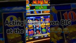 Acting like we won BIG at the POKIES prank viral comedy australia pokies slots [upl. by Engud523]