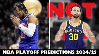 My 20242025 NBA Playoff Predictions [upl. by Elleiad]