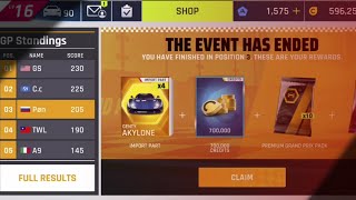 Asphalt 9  Genty Akylone Epic Prix Results [upl. by Heron]