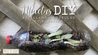 DIY Macetas con botellas de plástico recicladas [upl. by Ayota]