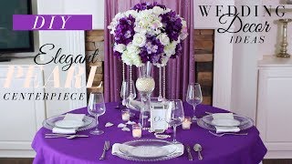 Tall DIY Wedding Centerpiece  Dollar Tree DIY Wedding Decor [upl. by Ruffi]