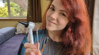 ASMR  Cozy Ear Cleaning  Otoscope Pick Wax Pulling  Soft Spoken Friend [upl. by Nylrem]