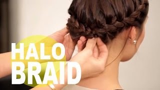 The Perfect Halo Braid for Short Hair  NewBeauty Tips and Tutorials [upl. by Henriette]