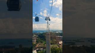 Singapore Cable Car singapore sentosa cablecar travel vacation [upl. by Laicram476]