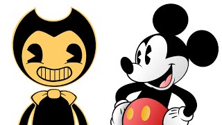 Bendy and the Ink Machine Characters and their Favorite Cartoons [upl. by Hyacintha]