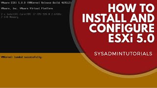 vSphere 5  How to Install and Configure VMware ESXi 5 [upl. by Ennaus]