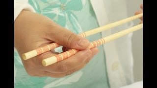 How to Hold amp Use Chopsticks the Right Way [upl. by Etak]